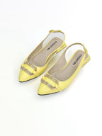 BALETA CAYENA - BAMBIE AMARILLO PASTEL - TACON 1.5- BALETA- CALZADO CACHATINA