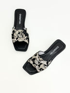 SANDALIA TRENK STORE - BAMBIE NEGRO X PRINT VACA