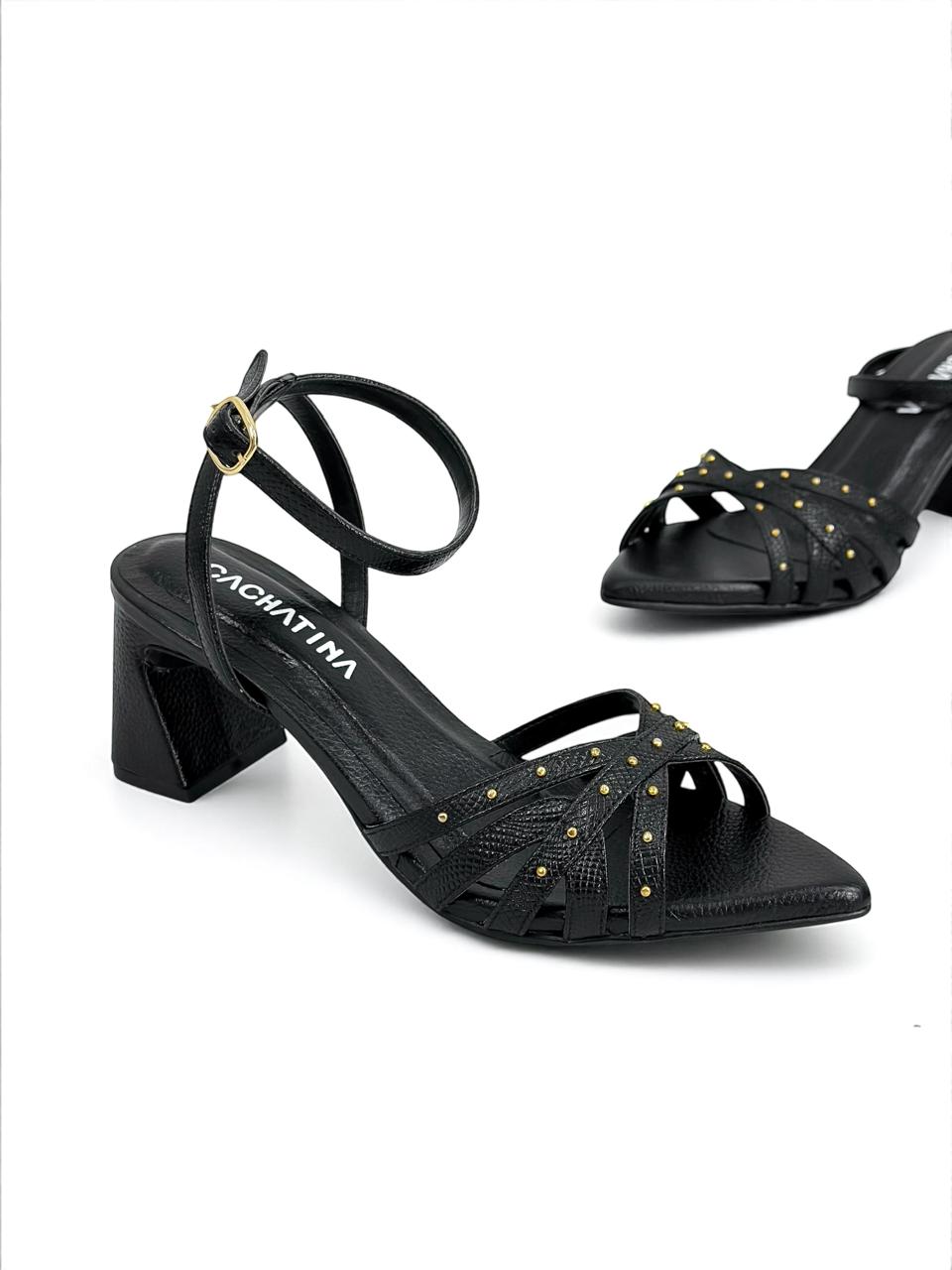 TACON LUPPI - DEJAVU NEGRO X BAMBIE NEGRO - TACON  5.5 - TACON MUJER - CALZADO CACHATINA