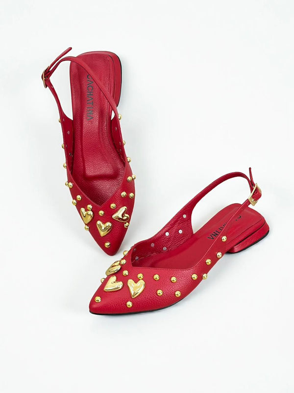 BALETA CORAZ- BAMBIE ROJO - BALETA 1.5- BALETA - CALZADO CACHATINA