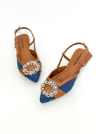 BALETA NAEM STORE - DENIM OSCURO X BAMBIE MIEL