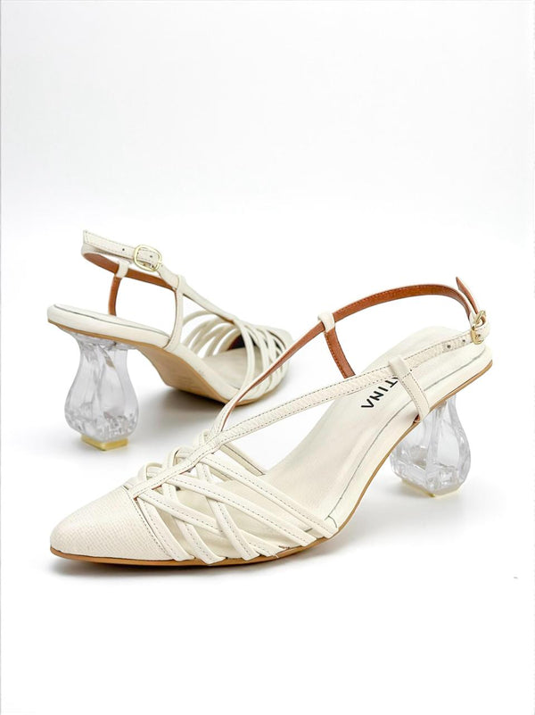 STILETTO MARU - BAMBIE TALCO X FIOTTY OSTRA - TACON 5.5 - ESTILETO MUJER - CALZADO CACHATINA