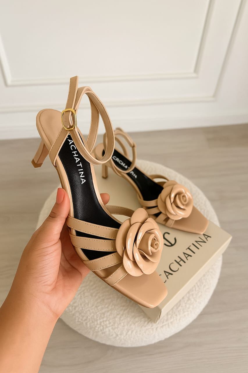 TACON VICTORIA - CHAROL TAUPE - TACON- TACON 5.5 - CALZADO CACHATINA