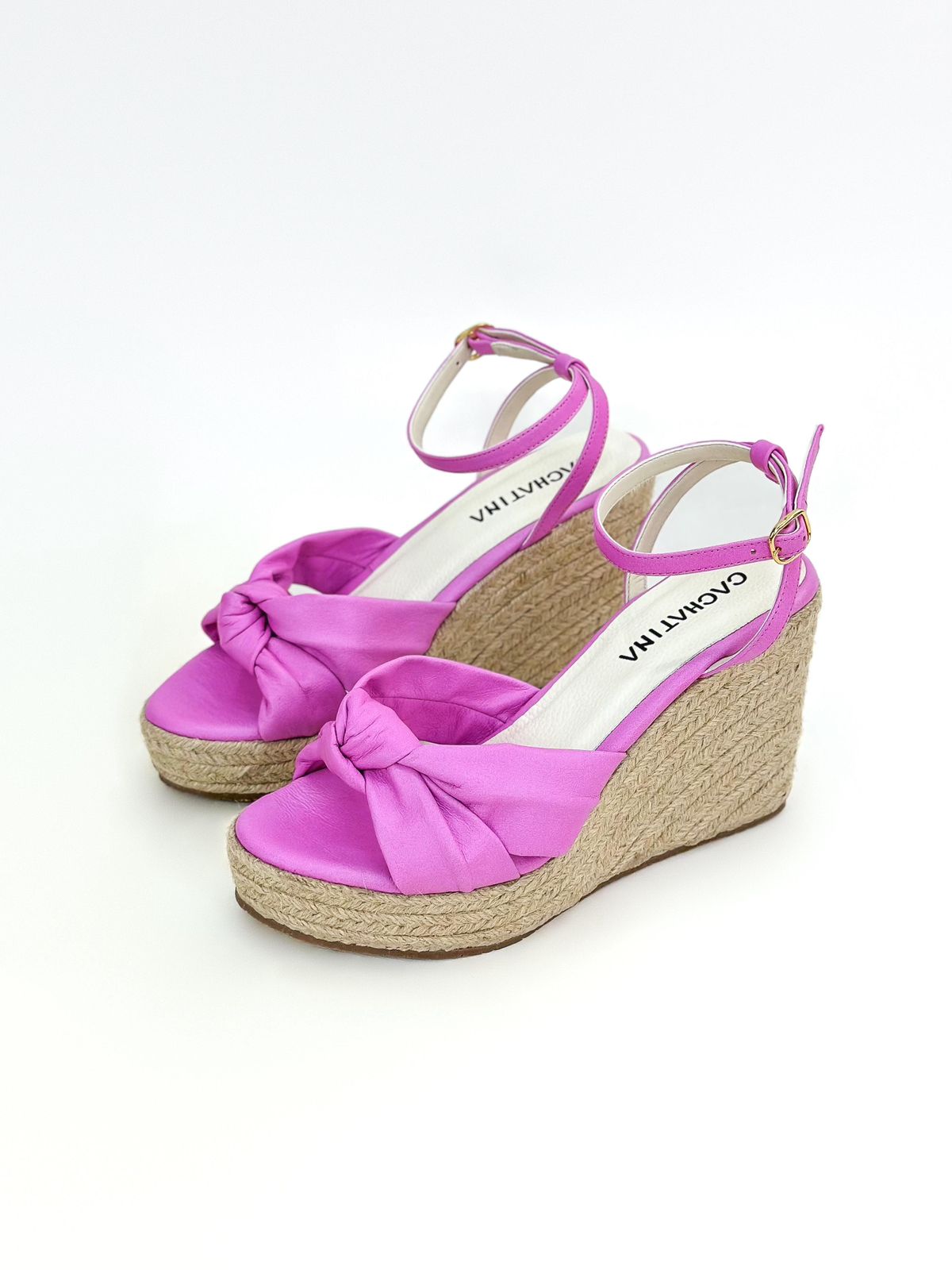 PLATAFORMA MARA- CONFECCION ROSA BARBIE - ALTURA 7.5 (10 CM) - CALZADO CACHATINA