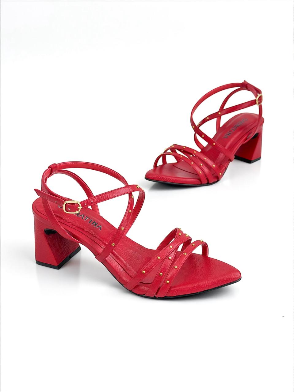 TACON LUCCA - BAMBIE ROJO - TACON  5.5 - TACON MUJER - CALZADO CACHATINA
