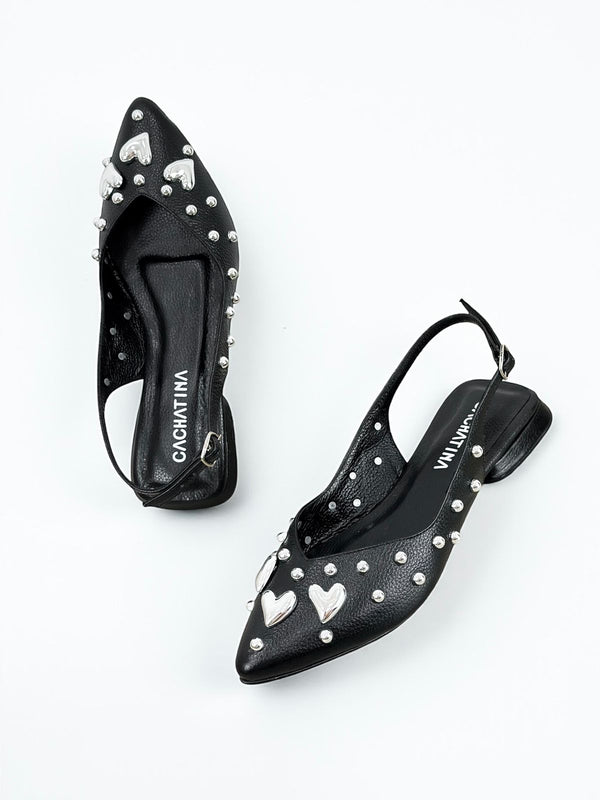 BALETA CORAZ- BAMBIE NEGRO - BALETA 1.5- BALETA - CALZADO CACHATINA