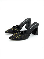 STILETTO JEN - BAMBIE NEGRO - TACON 7.5 - ESTILETO MUJER - CALZADO CACHATINA