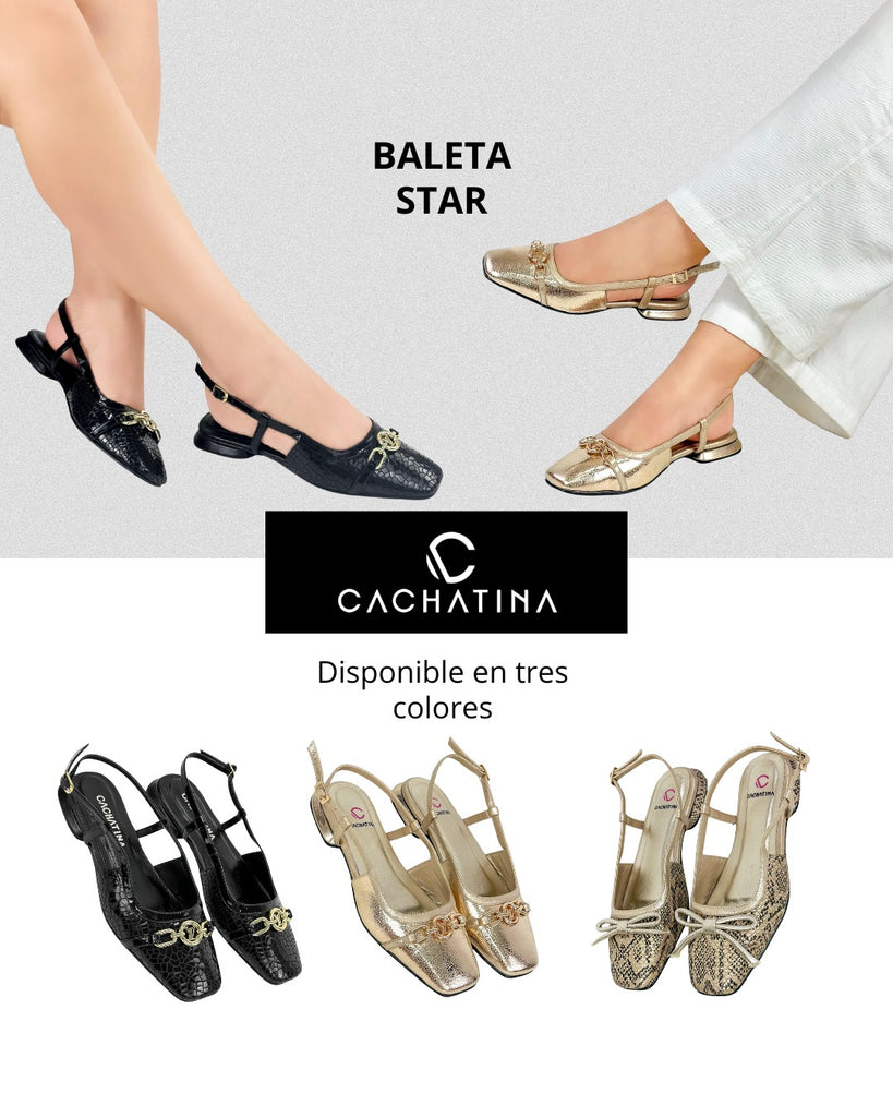 BALETA STAR STORE - COLORES - TACON 1.5 - BALETA -CALZADO CACHATINA