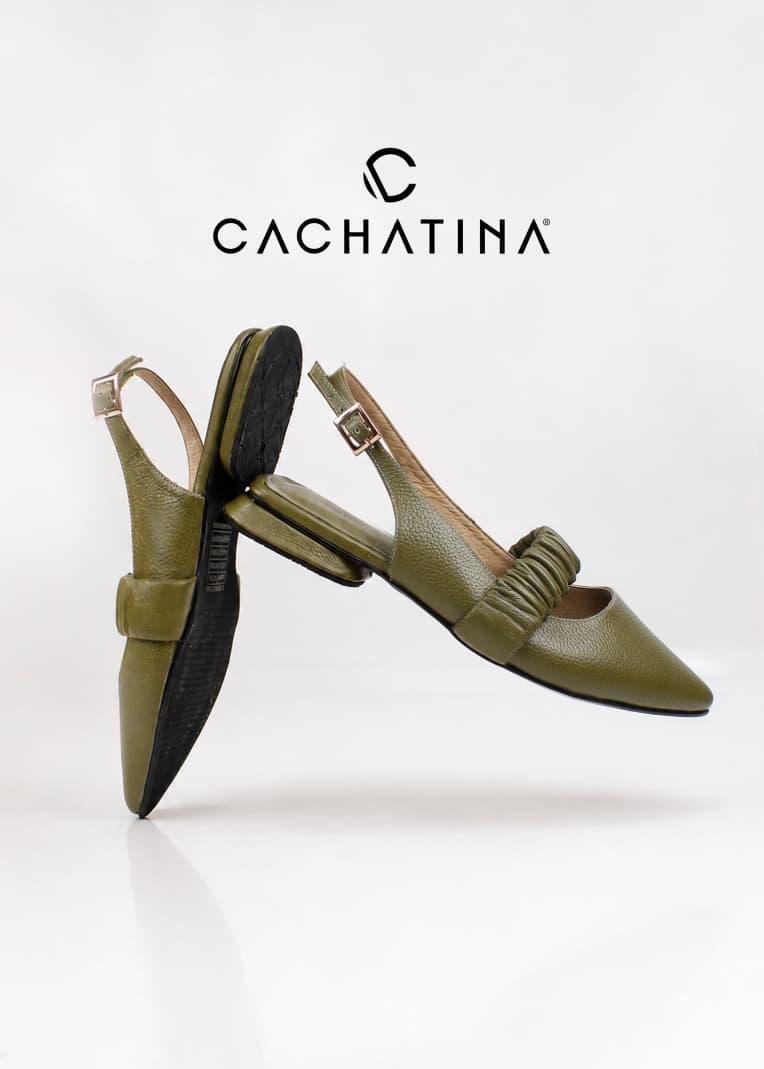 BALETA MARSELLA - BAMBIE VERDE OLIVA - CALZADO CACHATINA