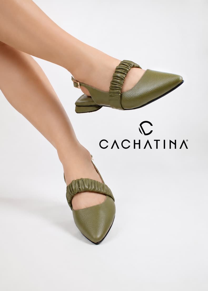 BALETA MARSELLA - BAMBIE VERDE OLIVA - CALZADO CACHATINA