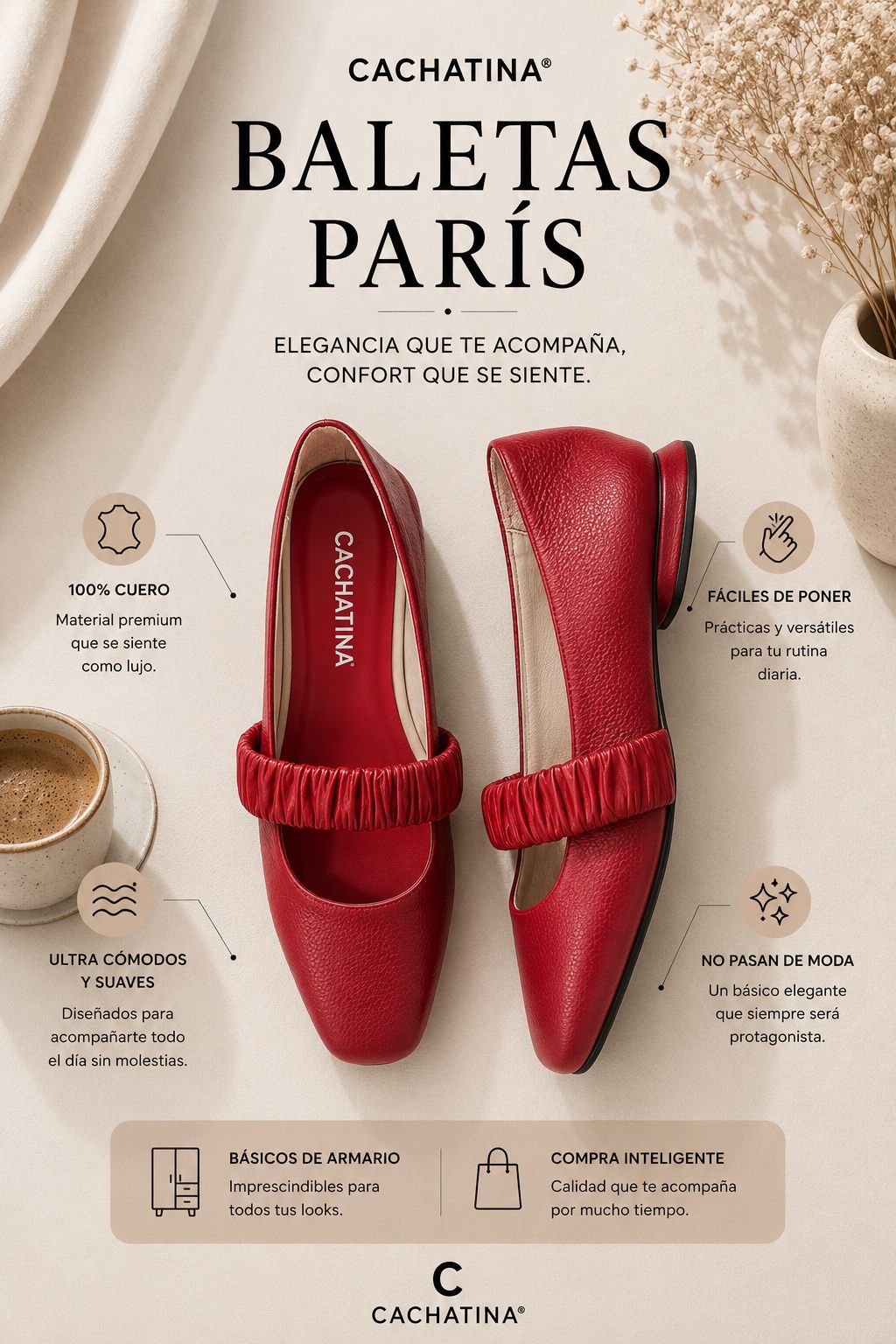 BALETA PARIS STORE - BAMBIE ROJO