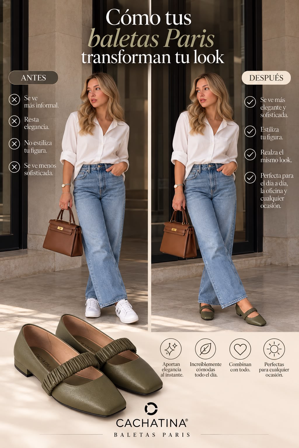 BALETA PARIS STORE - BAMBIE VERDE OLIVA