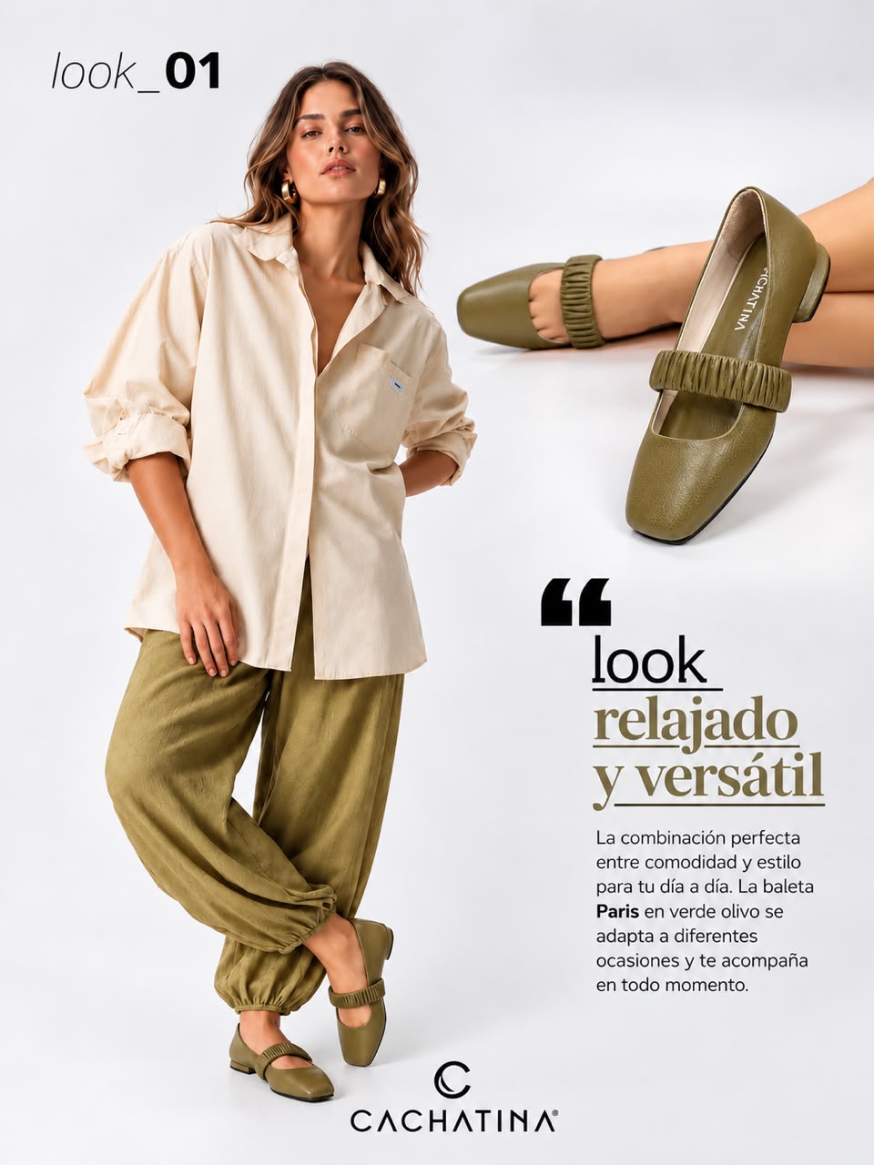 BALETA PARIS STORE - BAMBIE VERDE OLIVA