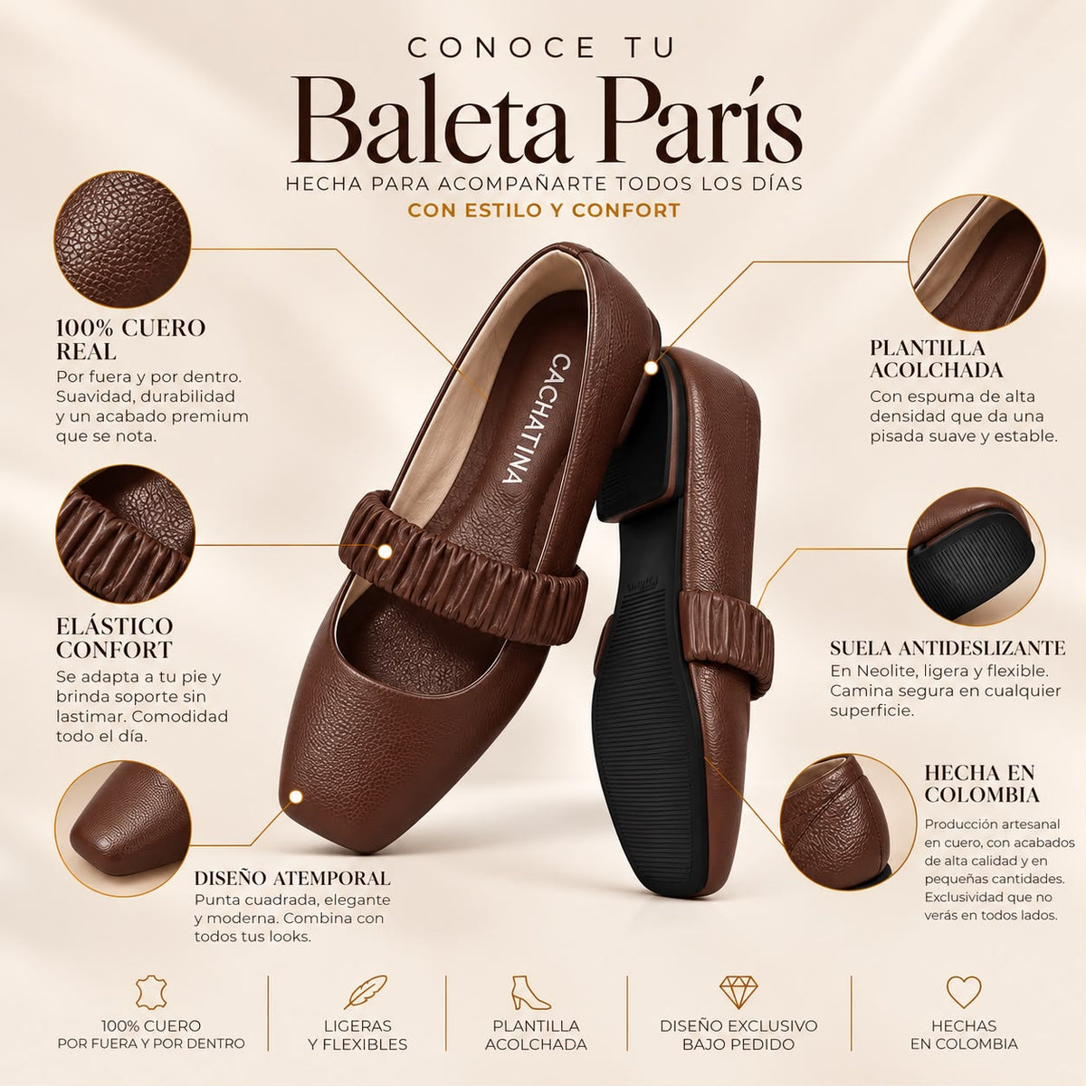 BALETA PARIS STORE - BAMBIE  CHOCOLATE