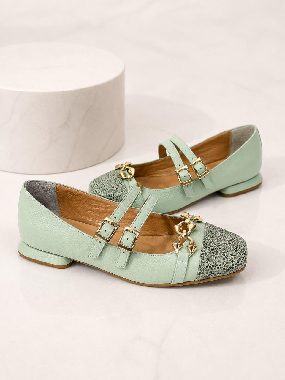 BALETA VANNES - BAMBIE VERDE AGUA X PERLA VERDE AGUA