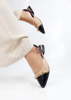 BALETA ITHALY STORE - BAMBIE FRAPPE X BAMBIE NEGRO - CALZADO CACHATINA
