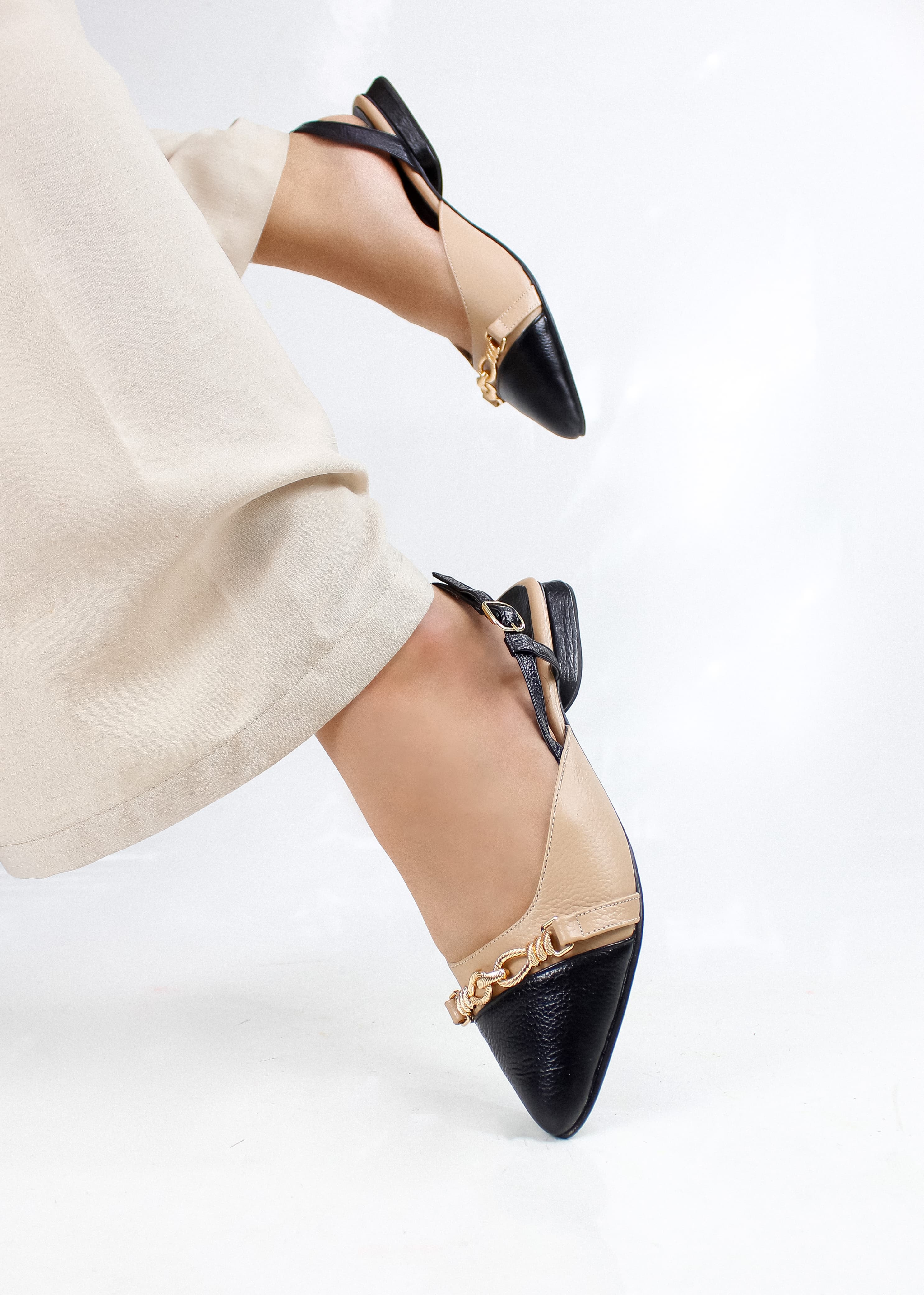 BALETA ITHALY STORE - BAMBIE FRAPPE X BAMBIE NEGRO - CALZADO CACHATINA