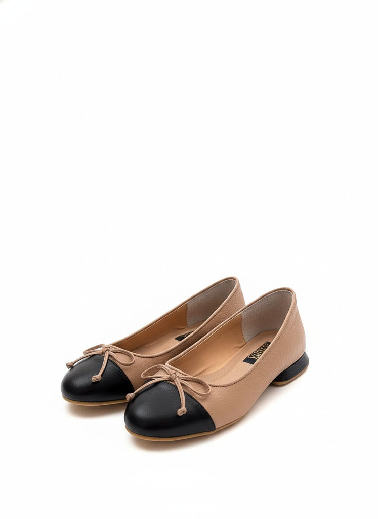 BALETA KISUMO - CUERO FRAPPE X NEGRO - CALZADO CACHATINA