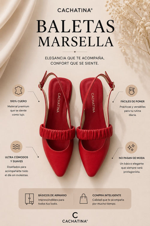 BALETA MARSELLA STORE - BAMBIE ROJO - CALZADO CACHATINA