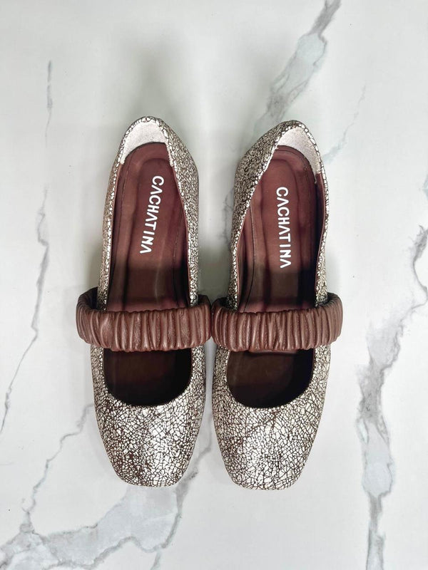 BALETA PARIS - CRISPI CHOCOLALTE X AVELLANA - CALZADO CACHATINA