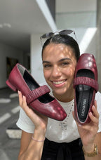 BALETA PARIS STORE - CONFECCION BORGOÑA - CALZADO CACHATINA