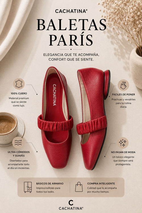 BALETA PARIS STORE - BAMBIE ROJO - CALZADO CACHATINA