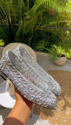 BALETA PHUKET - TEX PLATEADO - CALZADO CACHATINA
