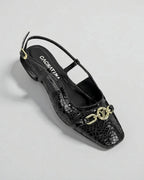 BALETA STAR - FOLIA AMBAR NEGRO - CALZADO CACHATINA