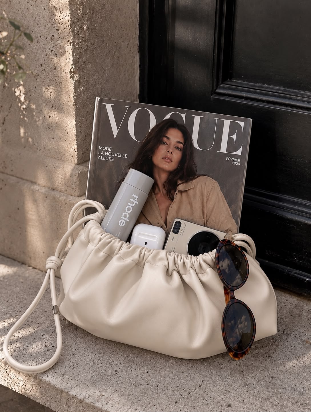 BOLSO CACHATINA - AMARA BAG - CONFECCION BLANCO