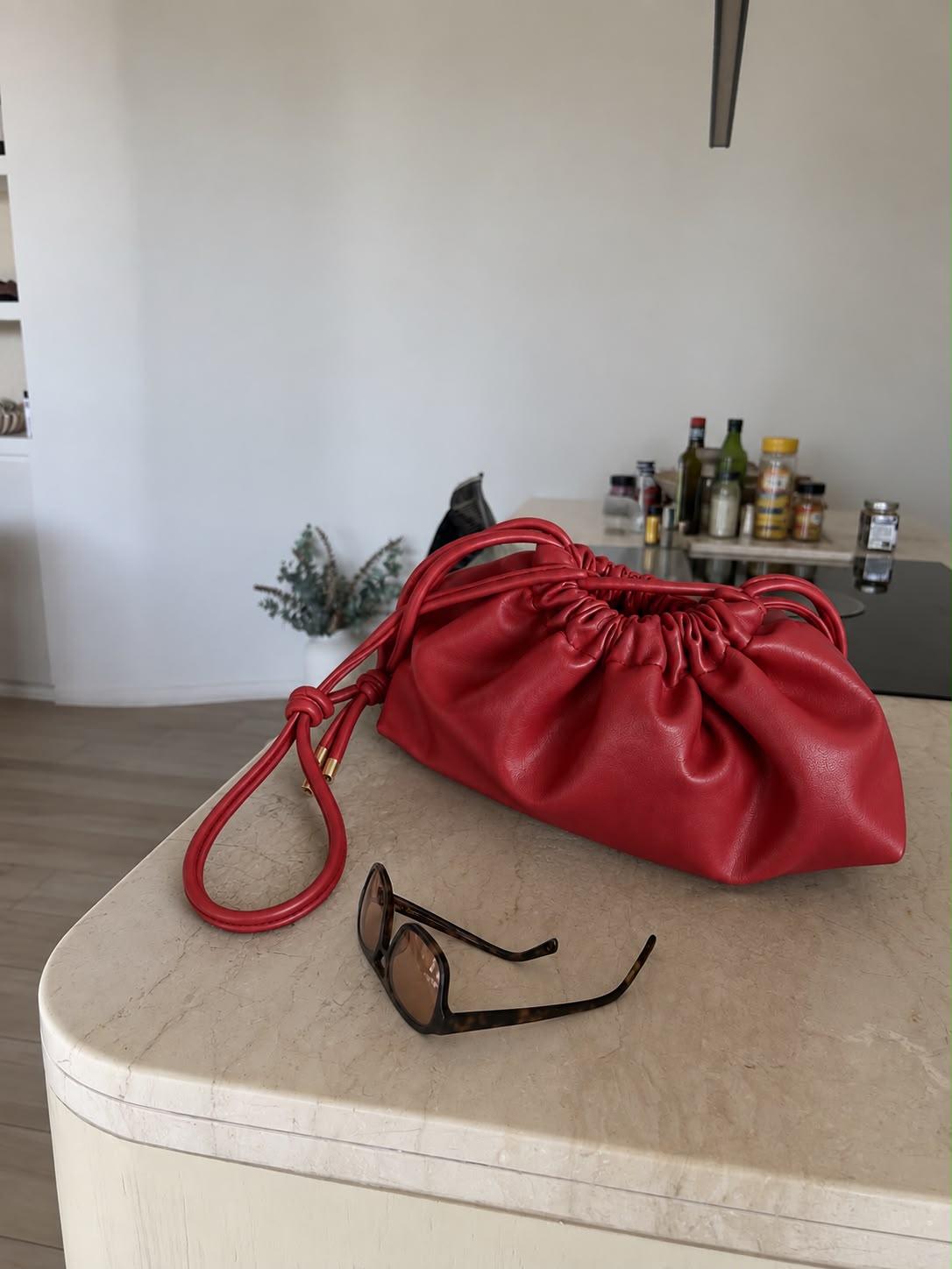 BOLSO CACHATINA - AMARA BAG - CONFECCION ROJO