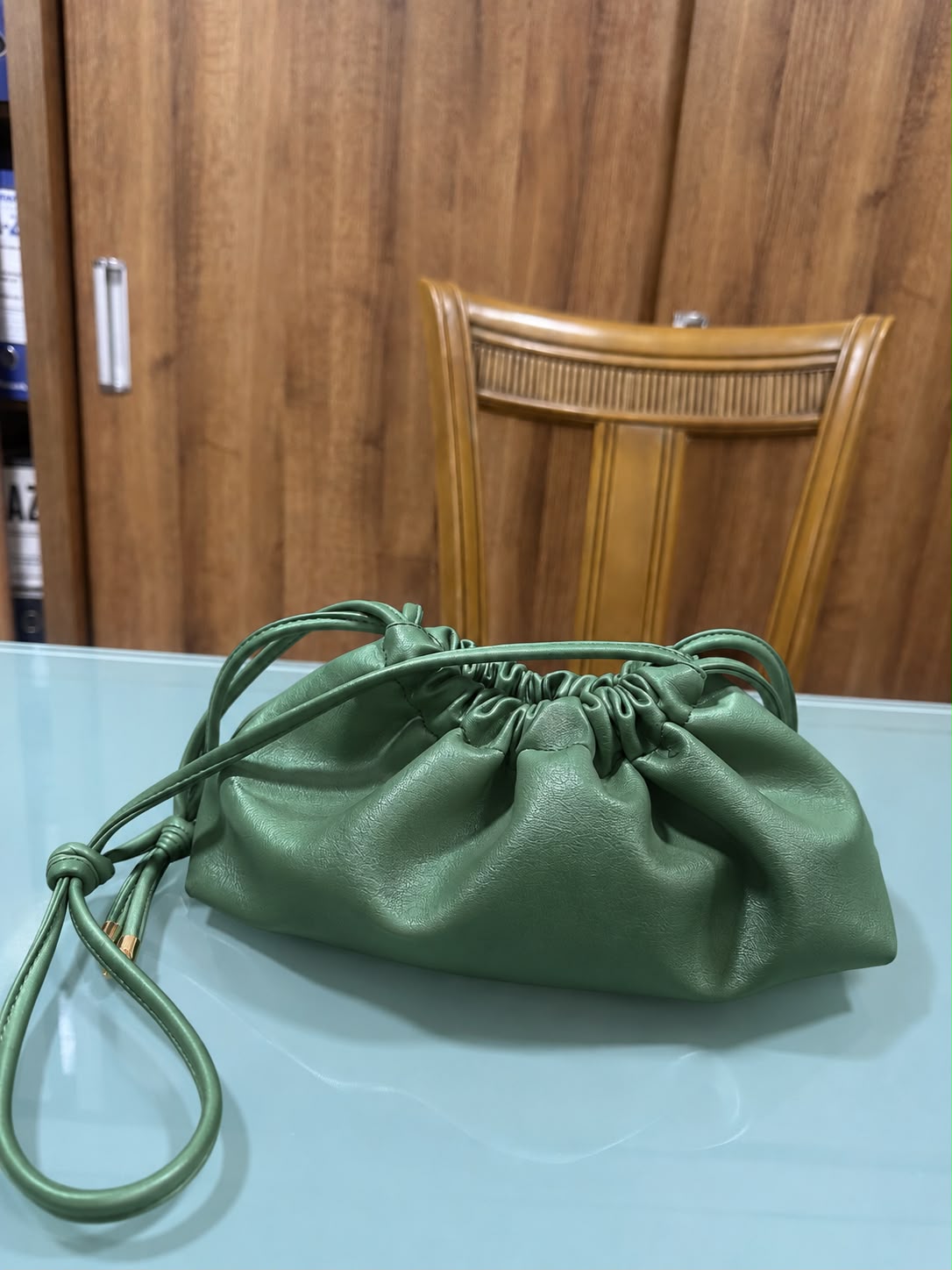 BOLSO CACHATINA - AMARA BAG - CONFECCION VERDE OLIVA
