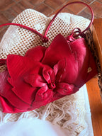 BOLSO CACHATINA - CAMILLE BAG - CONFECCION ROJO NUEVO