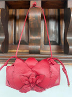 BOLSO CACHATINA - CAMILLE BAG - CONFECCION ROJO NUEVO