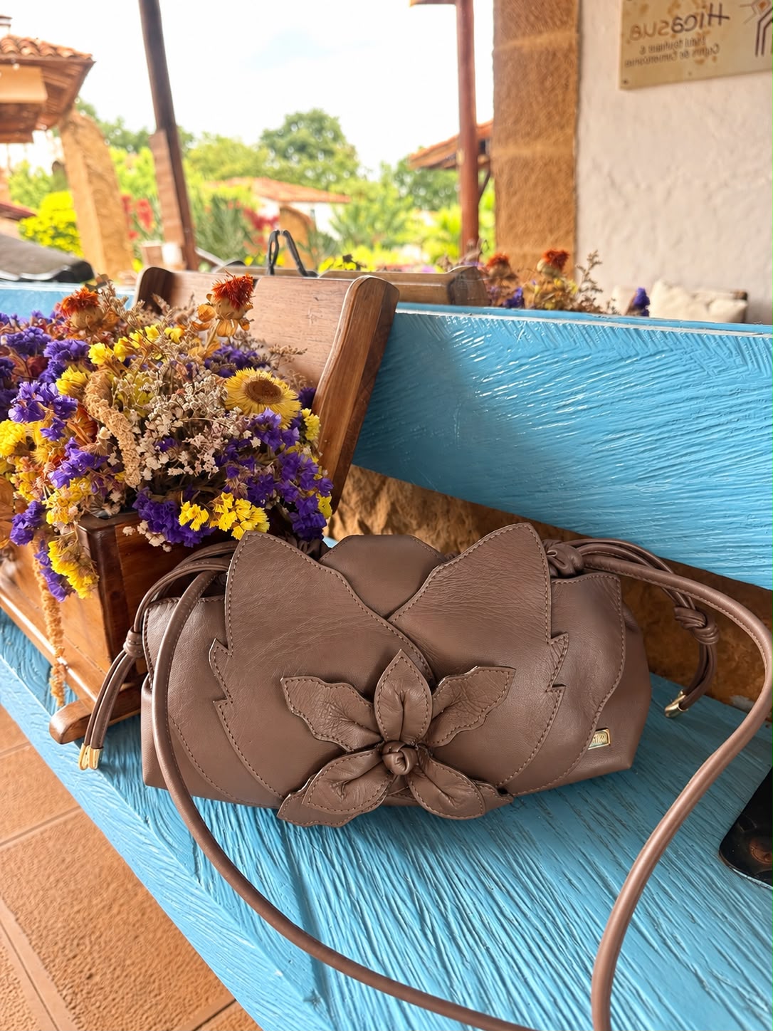 BOLSO CACHATINA - FLORECER BAG - CONFECCION BROWNIE
