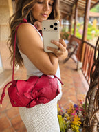 BOLSO CACHATINA - FLORECER BAG - CONFECCION ROJO NUEVO