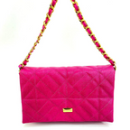 BOLSO CACHATINA - KLOE BAG - CUERO FUCSIA