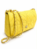 BOLSO CACHATINA - KLOE BAG - CUERO AMARILLO