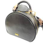 BOLSO CACHATINA - NORI BAG - CUERO NEGRO
