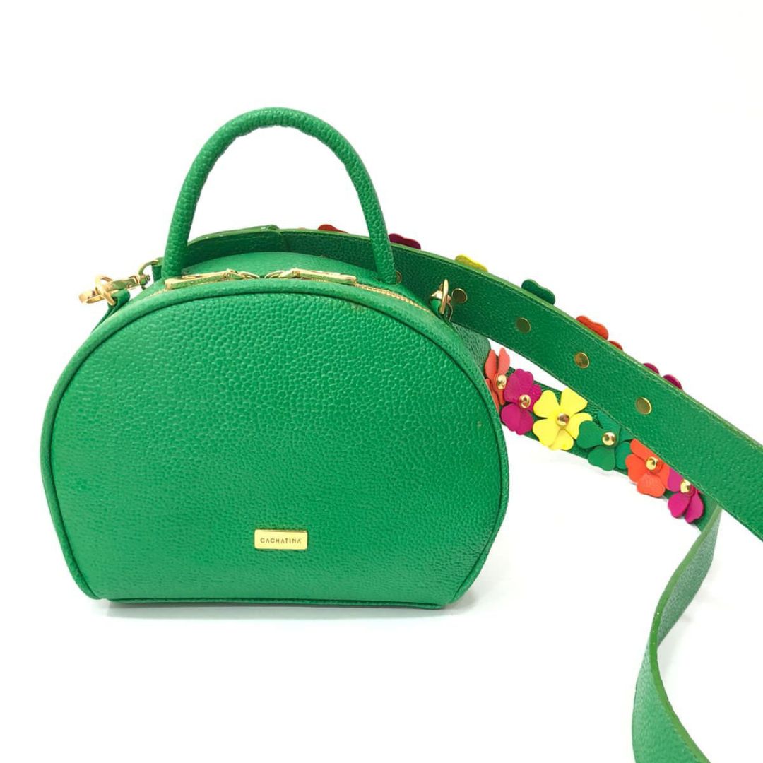 BOLSO CACHATINA - NORI BAG - CUERO VERDE  LOZZA 2