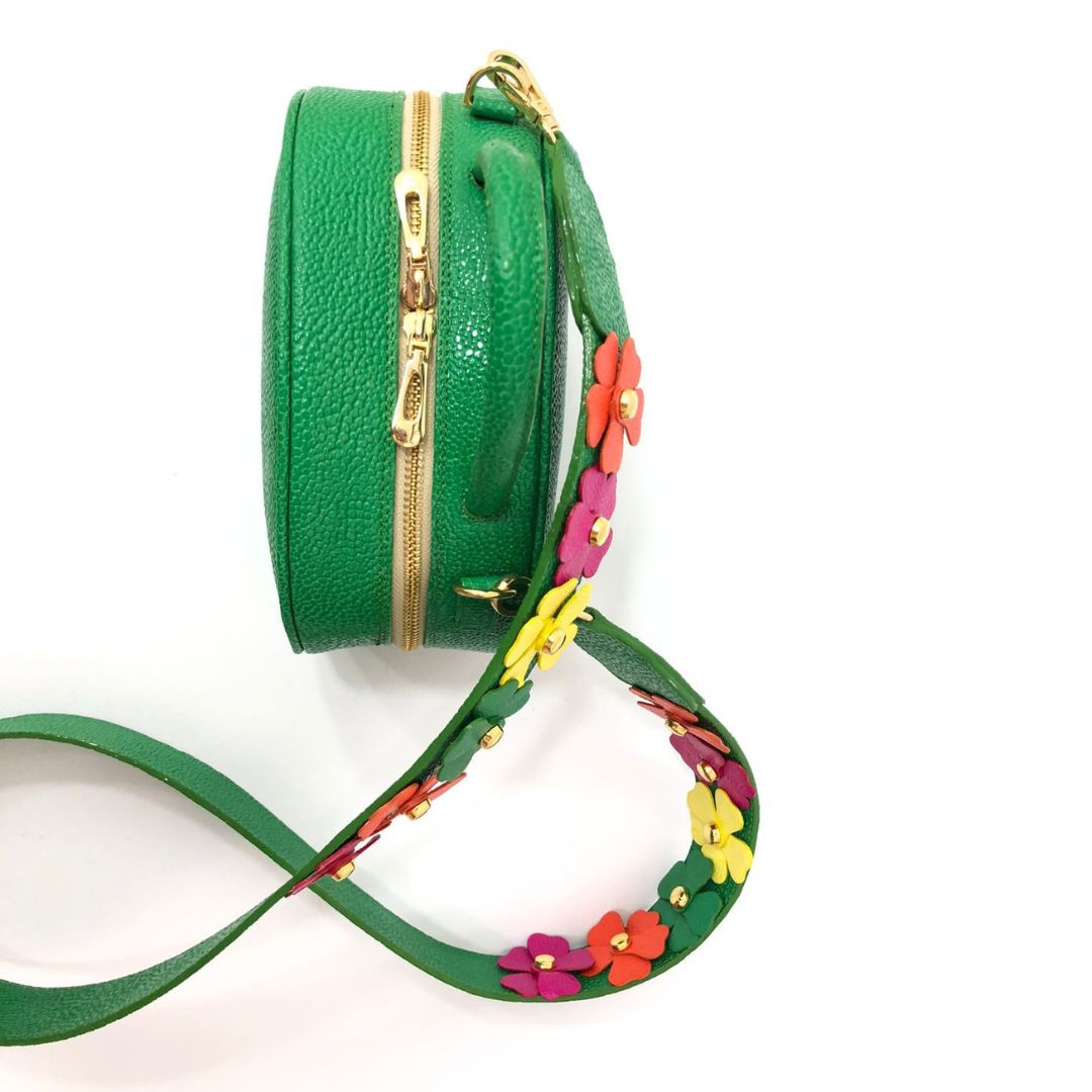 BOLSO CACHATINA - NORI BAG - CUERO VERDE  LOZZA 2