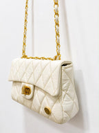 BOLSO CACHATINA - RIVER BAG - CUERO TALCO