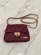 BOLSO CACHATINA - RIVER BAG - BAMBIE BORGOÑA