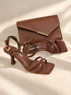 BOLSO CACHATINA - SOBRE FIESTA - CUERO CHOCOLATE