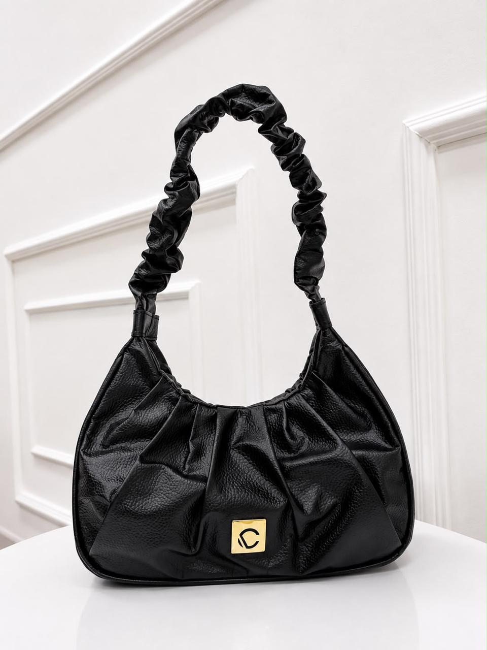 BOLSO CACHATINA - TORY BAG - CUERO NEGRO