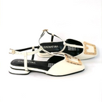 CALZADO CACHATINA - BALETA MUJER - DANIELA - CUERO CHAROL TALCO