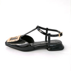 CALZADO CACHATINA - BALETA MUJER - DANIELA - CUERO CHAROL NEGRO