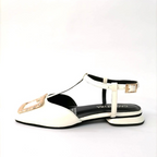 CALZADO CACHATINA - BALETA MUJER - DANIELA - CUERO CHAROL TALCO