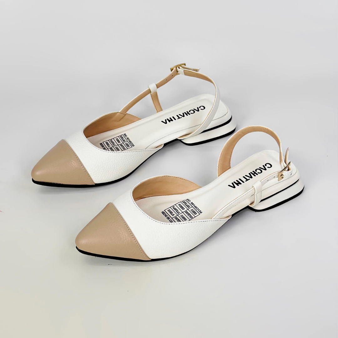 CALZADO CACHATINA - ZUECO MUJER - EMMA - CUERO TALCO X FRAPE