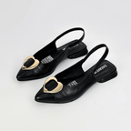 ALZADO CACHATINA - ZUECO MUJER - ROXY - CUERO NEGRO