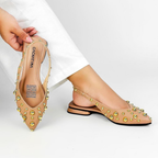 CALZADO CACHATINA - SANDALIA BALETA MUJER - FIORA - CUERO BAMBIE RUBOR
